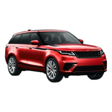 Range rover car red velar sticker