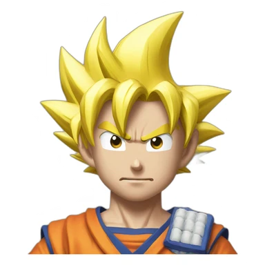 does goku clean nuts? sticker