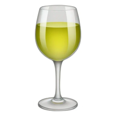 white wine glass sticker