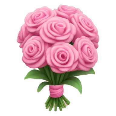 cute pink bouquet sticker