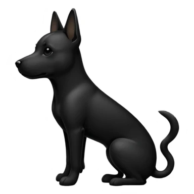 dog silhouette sticker