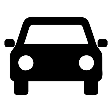 car icon, simple and bold, minimal details, modern look, suitable for app or website icon sticker