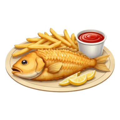 fish and chips sticker