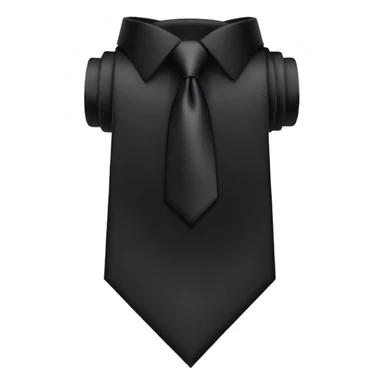 standerd tie, genrate only tie which is in black color sticker