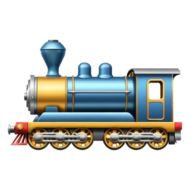 Train image. View left Side. sticker