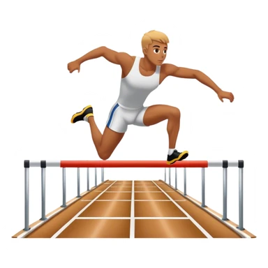 Hurdle track runner make it look like a good hurdle sticker