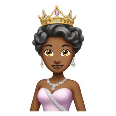Hot princess with tiara sticker