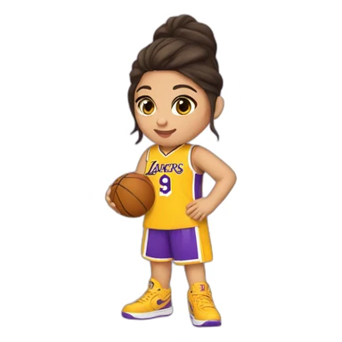 selena gomez wearing lakers jersey sticker