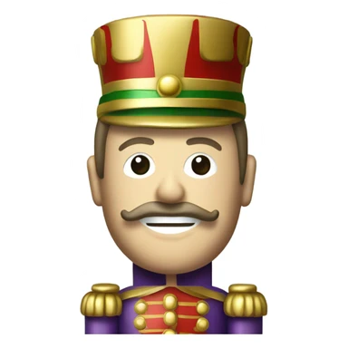 Christmas tree toy nutcracker  sticker