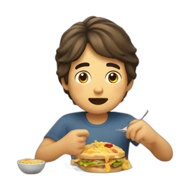 Javier milei comiendo sticker