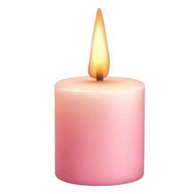 Light pink fall candle sticker