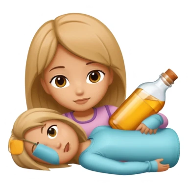 toki chibi styliaus sukurk kad guli ant buteliuko  sticker