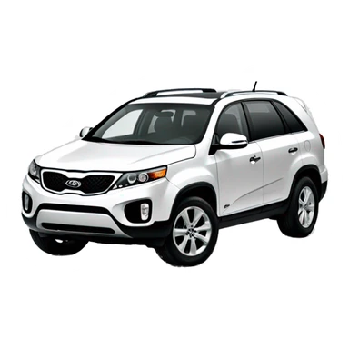 White 2012 Kia sorento sticker