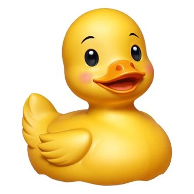 Ruber Duck winking  sticker