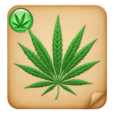 iphone emoji style joint weed sticker
