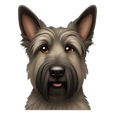 Berger picard dark brindle sticker
