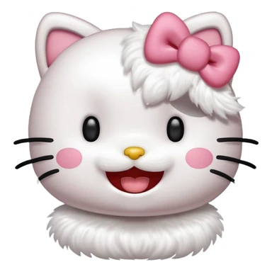 Hello Kitty laughing sticker