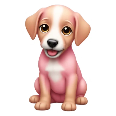 Pinker Baby Hund sticker