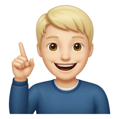 Person laughing and pointing there finger sticker