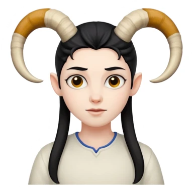 People with goat horn sticker