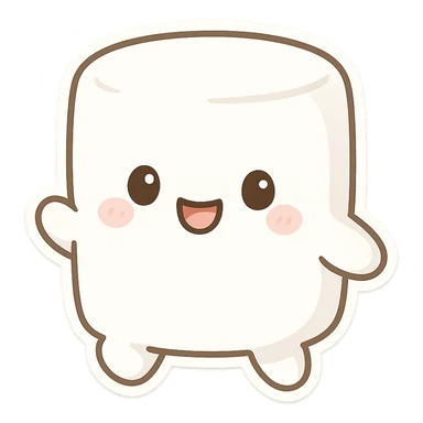  white object sticker