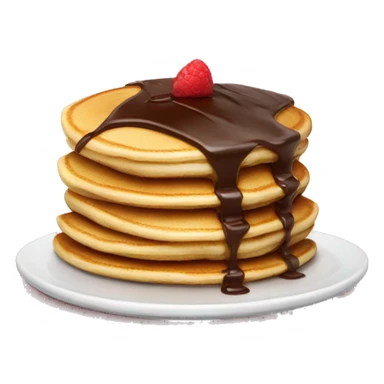 Pancakes with chocolate cream  sticker