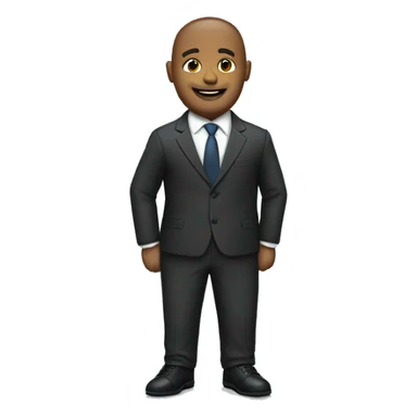 man in suit showing socks sticker