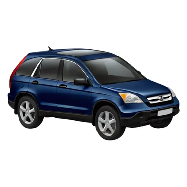 Dark blue car Honda crv 2002 year  sticker