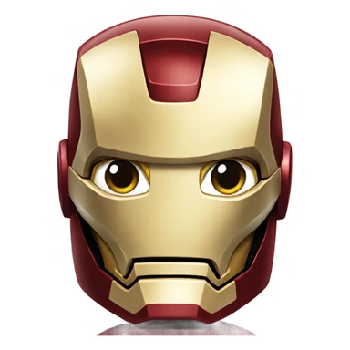 iron man, close up sticker