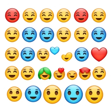 crate me a lot fo different and crazy emojis with no significance please sticker