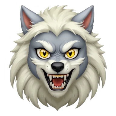 Female White Werewolf body sticker