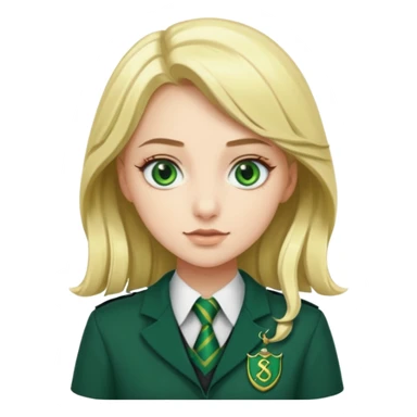 hot blonde Slytherin girl sticker