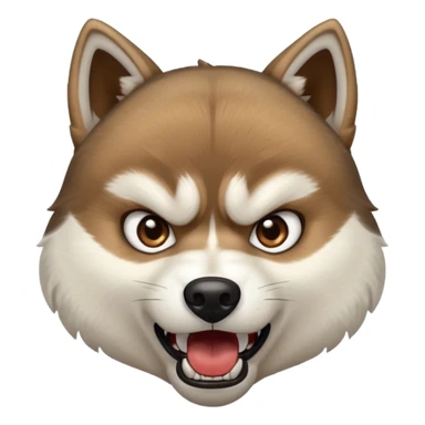husky angry sticker