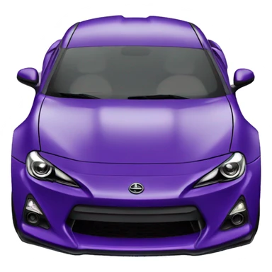 purple gt86 with a spoiler  sticker