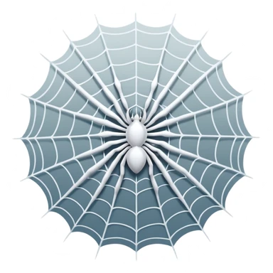 white spider web sticker