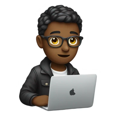 A programmer with  coffee sticker