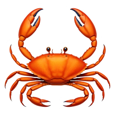 a single crab claw, simple, clear sticker