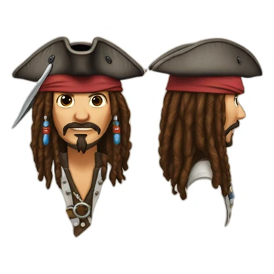 captain jack sparrow sticker