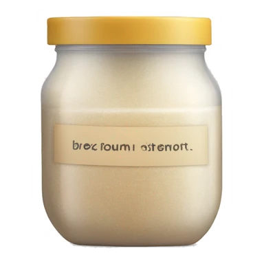 body scrub pot with label sticker