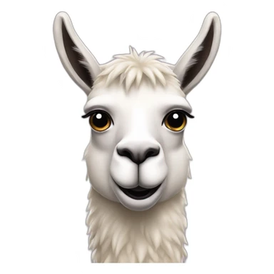 Una llama con una cremallera en la boca  sticker