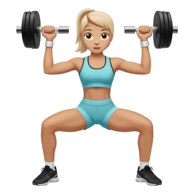 fit person wearing clothes lifting dumbbells,sideways photo sticker