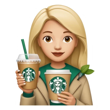 girl mouse Starbucks sticker