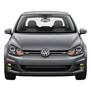 2013 Volkswagen Golf dark grey 5 door sticker