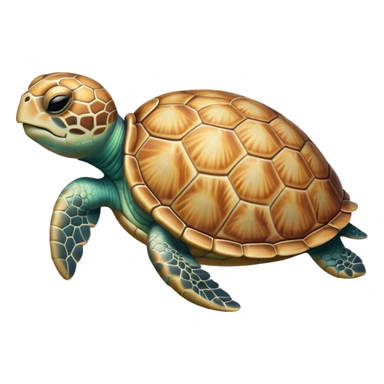 Meme-Worthy Cute Sleeping Sea Turtle Portrait Emoji, Head resting peacefully with a contented smile, showcasing a stately, patterned shell and a smooth, ancient body with eyes gently closed in serene slumber, Simplified yet adorably endearing features, highly detailed, glowing with a soft, drowsy oceanic light, high shine, relaxed and utterly lovable, stylized with an air of playful laziness, soft glowing outline, capturing the essence of a sleeping sea turtle that feels destined to become the next viral icon of adorable rest! sticker