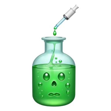 injection filled with poison sticker