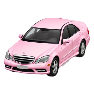 light pink mercedes benz car sticker