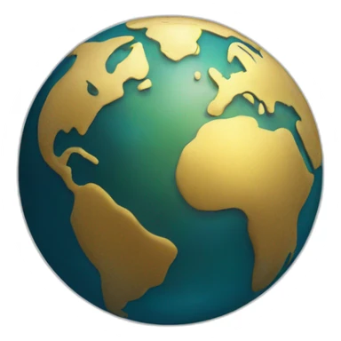 Coin with planet earth on it sticker