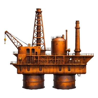 off shore oil field sticker