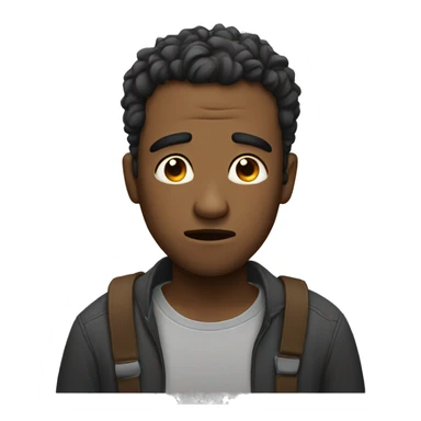 Grown Man sad and crying sticker