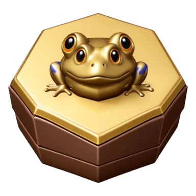 Wizarding world Chocolate frog pentagon shaped box sticker